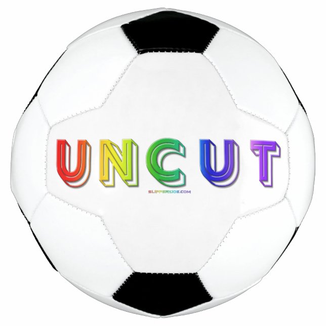 SlipperyJoe uncut vibrant lively neon rainbow ener Football (Front)