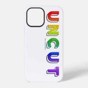 SlipperyJoe uncut vibrant lively neon rainbow ener iPhone 12 Pro Case