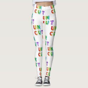 SlipperyJoe uncut vibrant lively neon rainbow ener Leggings
