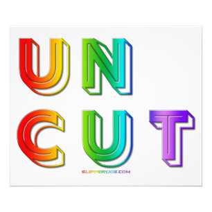 SlipperyJoe uncut vibrant lively neon rainbow ener Photo Print