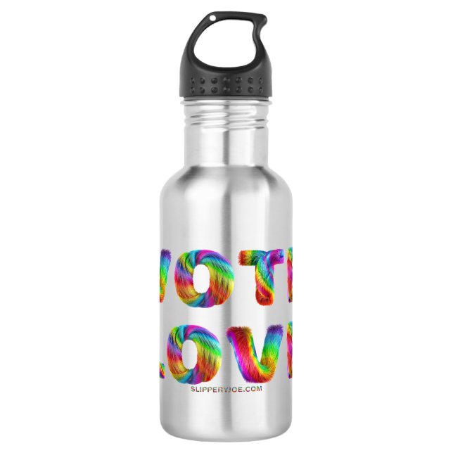SlipperyJoe vote love equality rainbow-coloured fu 532 Ml Water Bottle (Front)