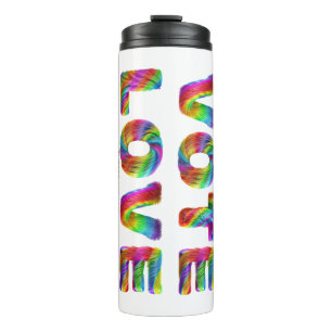 SlipperyJoe vote love equality rainbow-coloured fu Thermal Tumbler