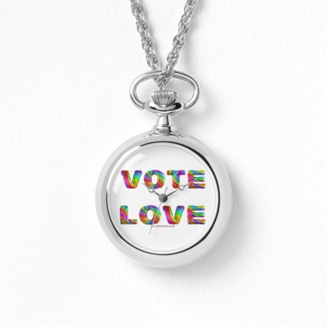 SlipperyJoe vote love equality rainbow-coloured fu Watch (Front)