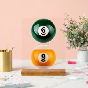 SlipperyJoe's 69 hard pool table two billiard ball Acrylic Sign