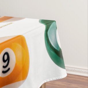 SlipperyJoe's 69 hard pool table two billiard ball Tablecloth
