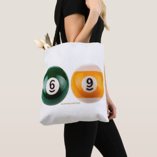 SlipperyJoe's 69 hard pool table two billiard ball Tote Bag
