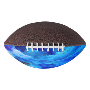 SlipperyJoe's abstract cloud artwork colourful sur American Football