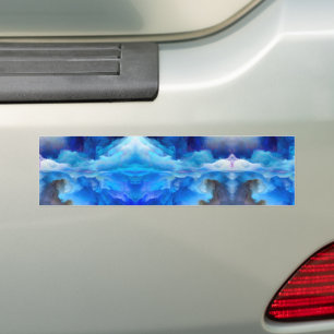 SlipperyJoe's abstract cloud artwork colourful sur Bumper Sticker