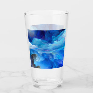SlipperyJoe's abstract cloud artwork colourful sur Glass