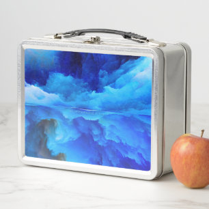 SlipperyJoe's abstract cloud artwork colourful sur Metal Lunch Box