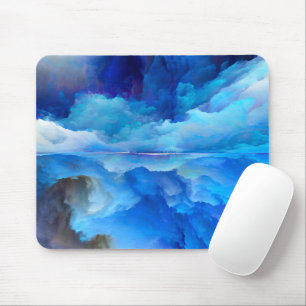 SlipperyJoe's abstract cloud artwork colourful sur Mouse Mat