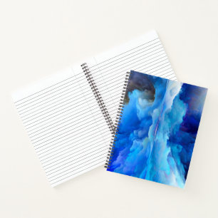 SlipperyJoe's abstract cloud artwork colourful sur Notebook
