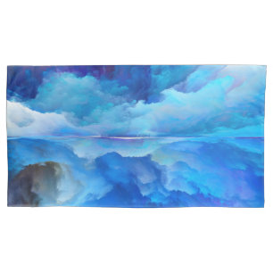 SlipperyJoe's abstract cloud artwork colourful sur Pillowcase
