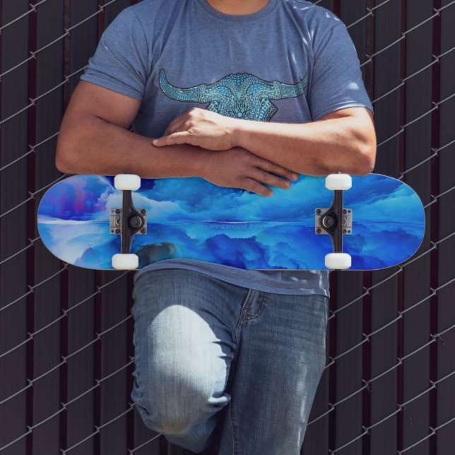 SlipperyJoe's abstract cloud artwork colourful sur Skateboard (Outdoor 3)