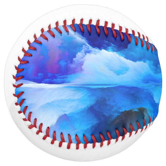 SlipperyJoe's abstract cloud artwork colourful sur Softball (Front Left)