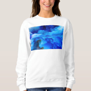SlipperyJoe's abstract cloud artwork colourful sur Sweatshirt