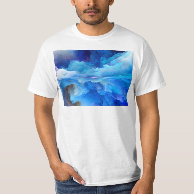 SlipperyJoe's abstract cloud artwork colourful sur T-Shirt (Front)