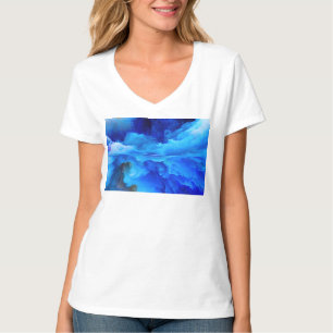 SlipperyJoe's abstract cloud artwork colourful sur T-Shirt