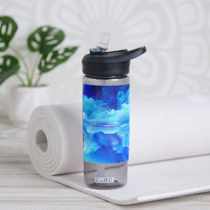 SlipperyJoe's abstract cloud artwork colourful sur Water Bottle