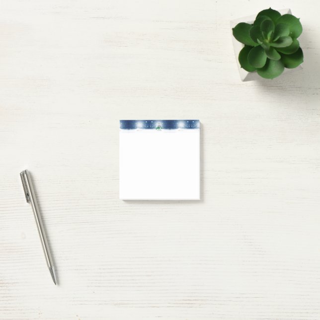 SlipperyJoe's adorable Christmas snowman character Post-it Notes (Office)