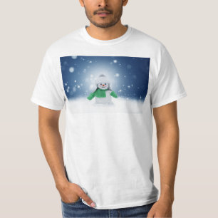SlipperyJoe's adorable Christmas snowman character T-Shirt