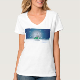 SlipperyJoe's adorable Christmas snowman character T-Shirt