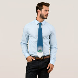 SlipperyJoe's adorable Christmas snowman character Tie