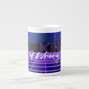 SlipperyJoe's all kinds wrong bold 3D text retro 1 Bone China Mug