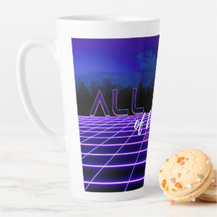 SlipperyJoe's all kinds wrong bold 3D text retro 1 Latte Mug
