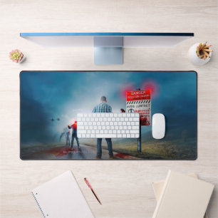 SlipperyJoe's apocalyptic infection hazard Hallowe Desk Mat
