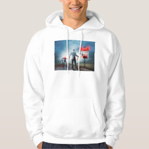 SlipperyJoe's apocalyptic infection hazard Hallowe Hoodie