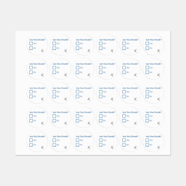 SlipperyJoe's Are You Drunk hammered check boxes c (Sheet)