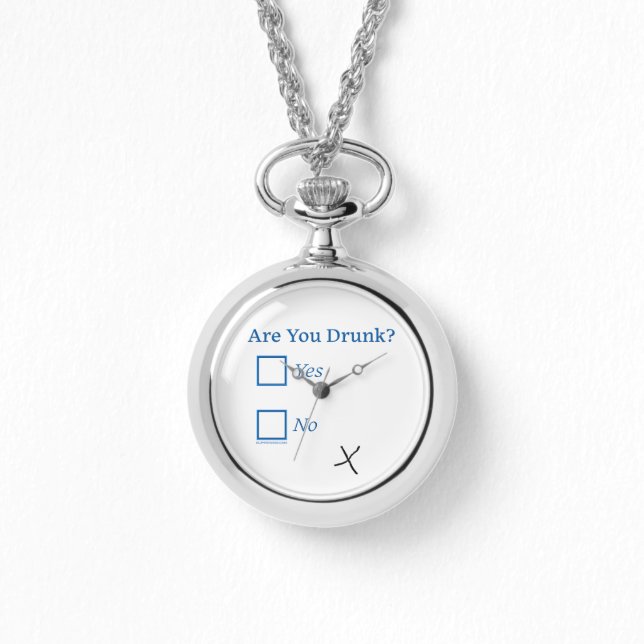 SlipperyJoe's Are You Drunk hammered check boxes c Watch (Front)