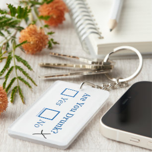 SlipperyJoe's are you drunk humourous slightly sar Key Ring