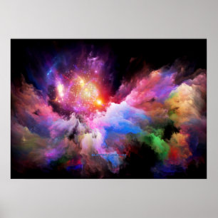 SlipperyJoe's artistic abstract artwork gay gifts Poster