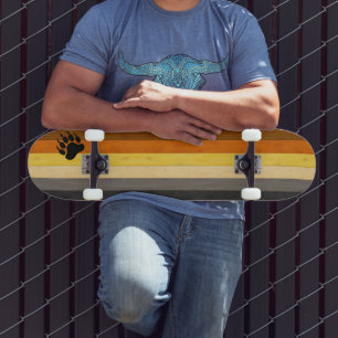 SlipperyJoe's artistic Bear Pride Wood gay gifts B Skateboard