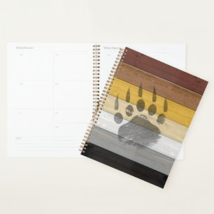 SlipperyJoe's artistic Bear Wood gay gifts Bear Br Planner