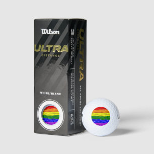 SlipperyJoe's artistic Colorful gay Pride gifts LG Golf Balls