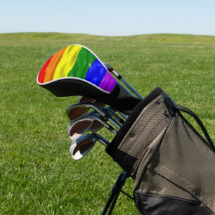 SlipperyJoe's artistic Colorful gay Pride gifts LG Golf Head Cover