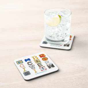 SlipperyJoe's artistic Embrace Diversity gay gifts Coaster