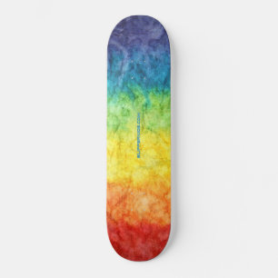 SlipperyJoe's artistic Gay Pride Gift  Skateboard