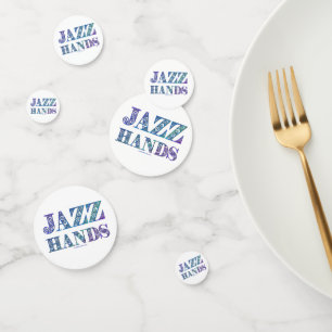 SlipperyJoe's artistic Jazz Hands vibrant colours Confetti