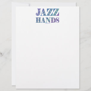 SlipperyJoe's artistic Jazz Hands vibrant colours Custom Letterhead