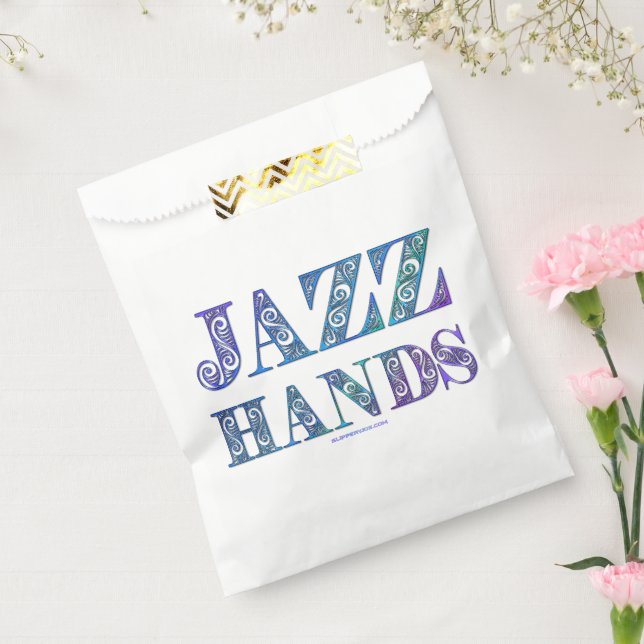 SlipperyJoe's artistic Jazz Hands vibrant colours  Favour Bags (Sealed)