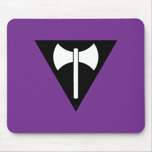 SlipperyJoe's artistic Lesbian Pride flag gay prid Mouse Mat