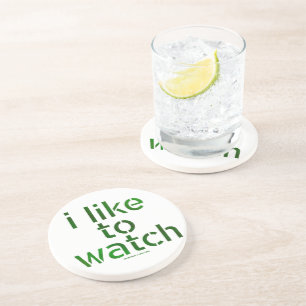 SlipperyJoe's artistic Like to Watch gay pride gif Coaster