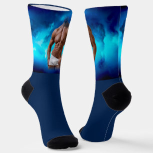 SlipperyJoe's artistic Masculine Man gay pride gif Socks