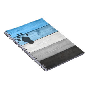 SlipperyJoe's artistic Otter gay pride gifts paw w Notebook