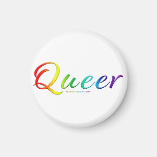 SlipperyJoe's artistic queer gay pride gifts LGBTQ Magnet