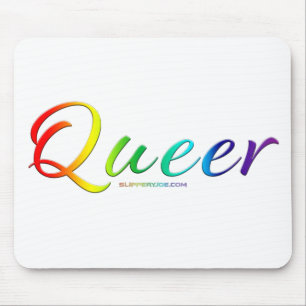 SlipperyJoe's artistic queer gay pride gifts LGBTQ Mouse Mat